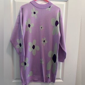 Purple Light Sweater Dress